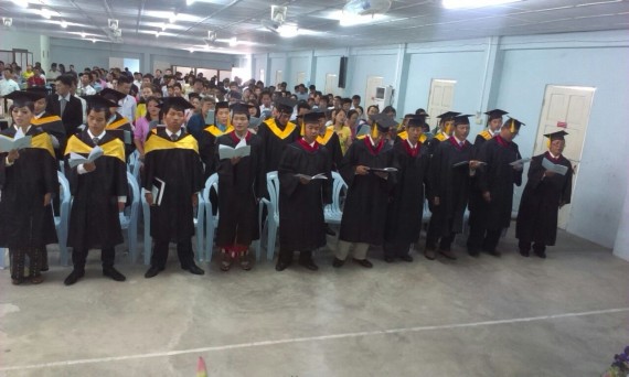 Yangon, 24 Jan, 2015, Graduation Service