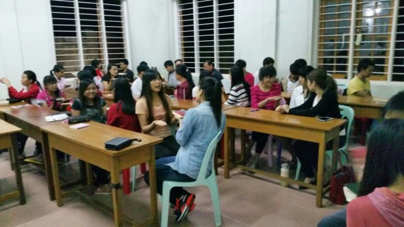Nov 9 2016, Teaching some 42 students from Myanmar and China of Chinese Bible College, Maymyo, Myanmar