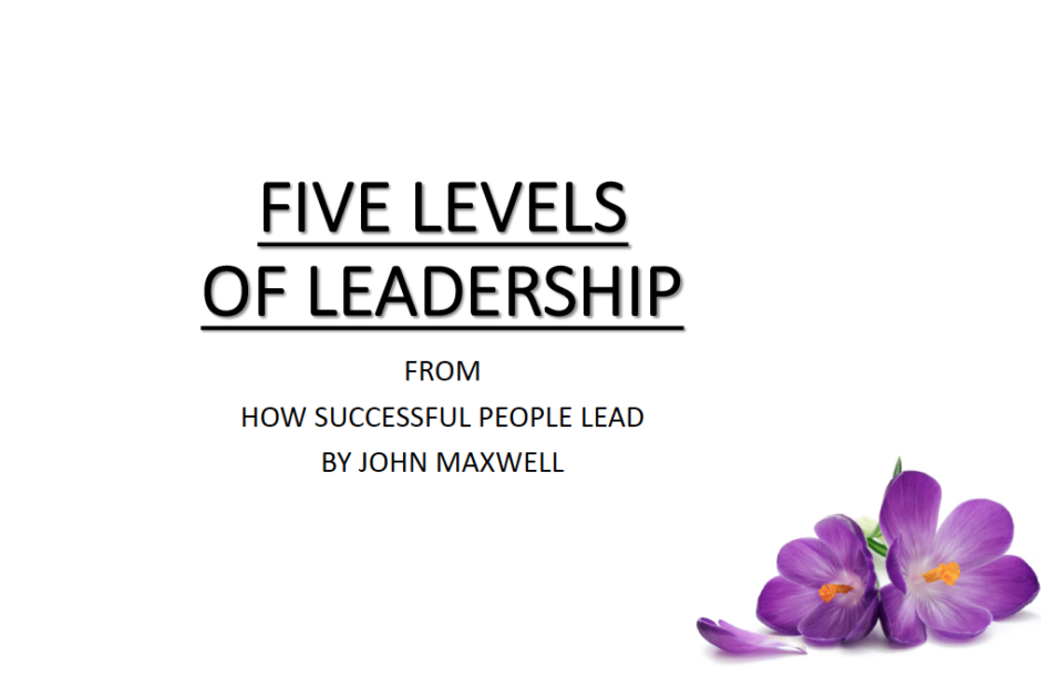 Five Levels of Leadership – LEVEL 3 – PRODUCTION