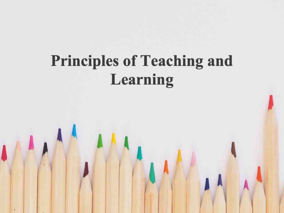 Principles of Teaching and Learning  | Christian Curriculum and Learning Aims.